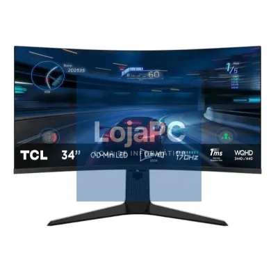 TCL 34R83Q Monitor 34" MiniLed 4K 170Hz 1ms Curv