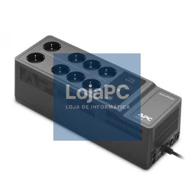 APC Back UPS 650VA/400W 8 tomadas Schuko USB A+C