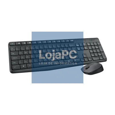 Logitech MK235 Teclado y rato sem fios Cinzento