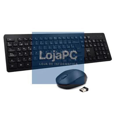 Ewent Teclado+Rato sem fios EW3256 Preto