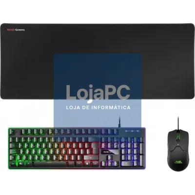 Mars Gaming Combo MCPX GAMING 3IN1 RGB Preto