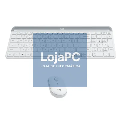 Logitech MK470 Teclado+Rato sem fios Branco