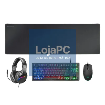 MARS GAMING Combo Gaming MCP-RGB3 4EN1 Preto