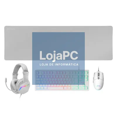 MARS GAMING Combo Gaming MCP-RGB3W 4EN1 Branco