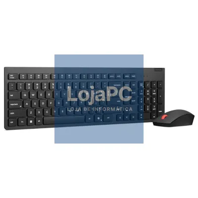 Lenovo 4X31R64484 Teclado + Rato sem fios Negr
