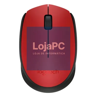 Logitech M171 Rato sem fios 1000 dpi Neg/Vermelho