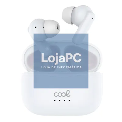 Auscultadores Stereo Bluetooth Earbuds COOL Bound White