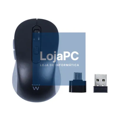 EWENT EW3204 Rato sem fios 2.4GHz click silen