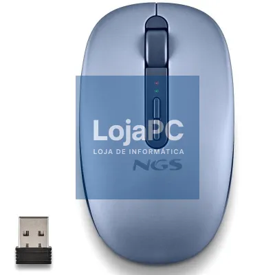 NGS Rato sem fios 2.4GHZ Dual BT FOGDUAL BLUE