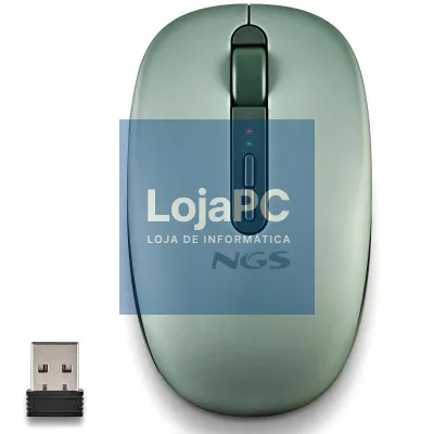 NGS Rato sem fios 2.4GHZ Dual BT FOGDUAL GREEN