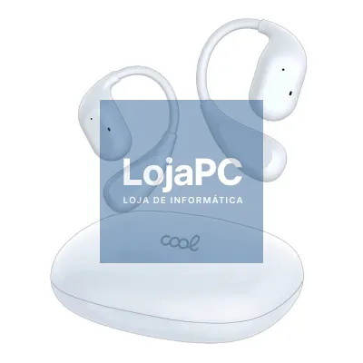 Auscultadores Stereo Bluetooth Earbuds COOL Moon White