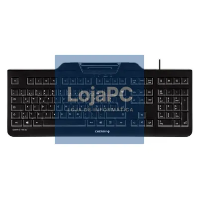 Cherry Teclado+leitor chip integrado (DNIe) Preto