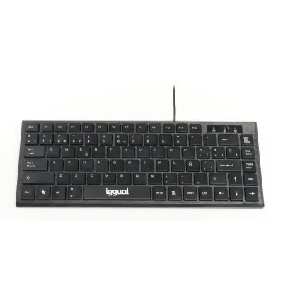 iggual Teclado USB compacto TKL Slim TKL-USB preto
