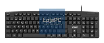 iggual Teclado USB padrão CK-STANDARD-105T preto