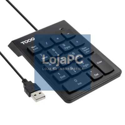 Tooq Teclado USB Numérico 19 teclas Preto