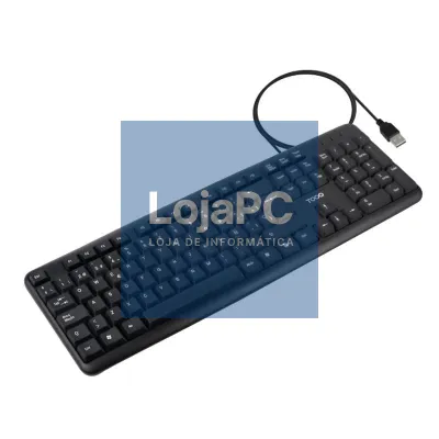 Tooq Teclado USB padrão 104 teclas Preto