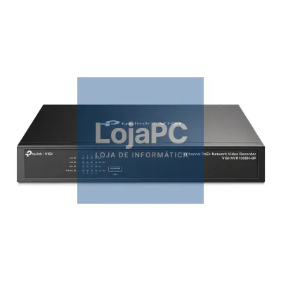 VIGI NVR1008H-8P Gravador IP Rack 01 HDD 08 C