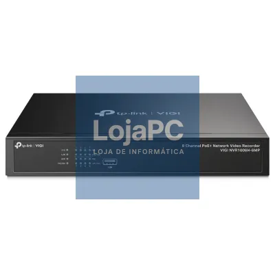 VIGI Gravador IP NVR1008H-8MP Rack 01 HDD 08 C PoE