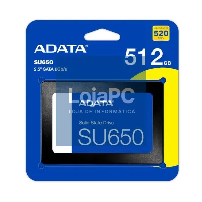 ADATA SSD Ultimate SU650 512GB 3D NAND 2,5" SATA3