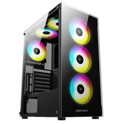 Keep Out Caixa Atx XC-210 Usb 3.0 Glass Black