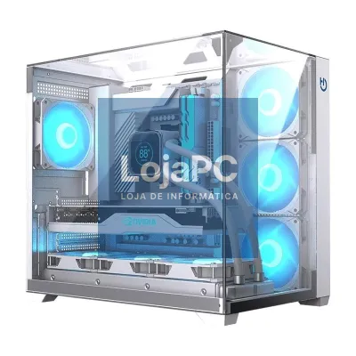 Hiditec Caixa ATX Gaming Sky White USB 3.1 TYPE-C
