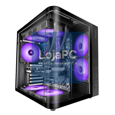 MARS GAMING Semi-torre ATX MCCURV Black