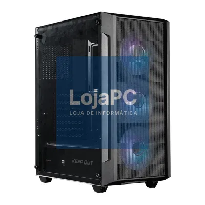 Keep Out Caixa M-Atx KO XC-200 RGB Usb3 Black Glass