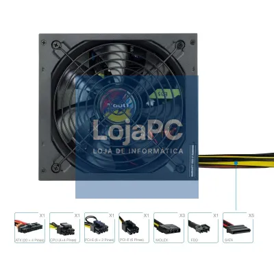 Tooq Fonte Alimentação TQAPOLO-650SP 650W