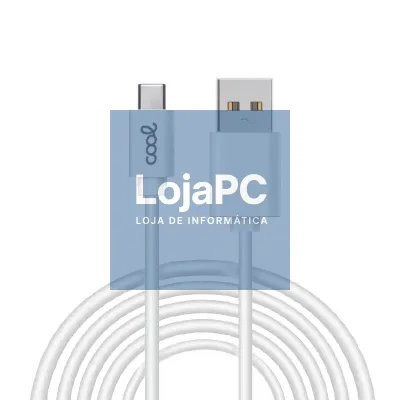 Compatible USB Cable COOL Universal TYPE-C (3 meters) White 2.4 Amp