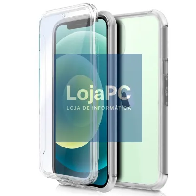 COOL 3D Silicone Case for iPhone 12 / 12 Pro (Transparent Front + Back)