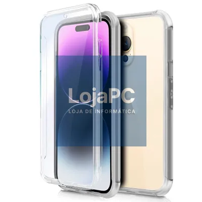 COOL 3D Silicone Case for iPhone 14 Pro Max (Transparent Front + Back)