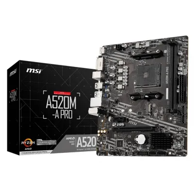 MSI Placa-mãe A520M-A PRO mATX AM4