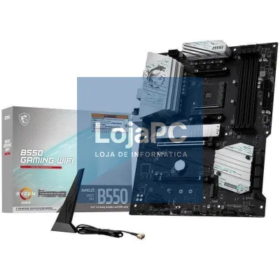 MSI Placa-mãe B550 GAMING WIFI6E DDR4 ATX AM4