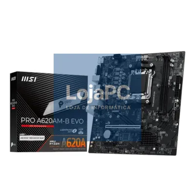 MSI Placa-mãe PRO A620AM-B EVO mATX AM5