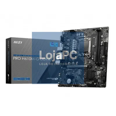 MSI Placa-mãe PRO H610M-G DDR4 mATX 1700