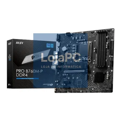 MSI Placa-mãe PRO B760M-P DDR4 mATX LGA1700