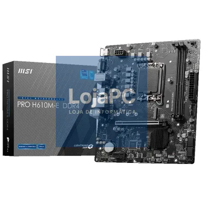 MSI Placa-mãe PRO H610M-E DDR4 mATX 1700