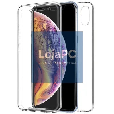 COOL 3D Silicone Case for iPhone XS Max (Transparent Front + Back)