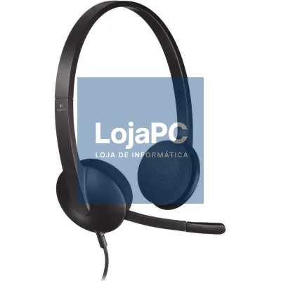 Logitech Auscultador+Micro H340 USB