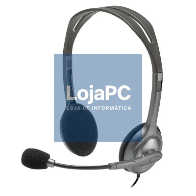 Logitech Auscultador+Mic H111 Preto