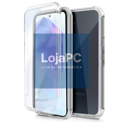 COOL 3D Silicone Case for Samsung A556 Galaxy A55 5G (Transparent Front + Back)