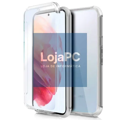 COOL 3D Silicone Case for Samsung G990 Galaxy S21 (Transparent Front + Back)