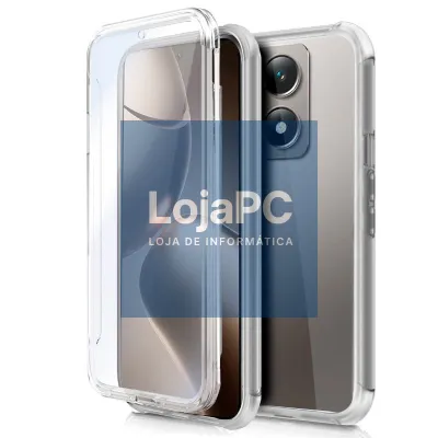 COOL 3D Silicone Case for Xiaomi 14T Pro (Transparent Front + Back)