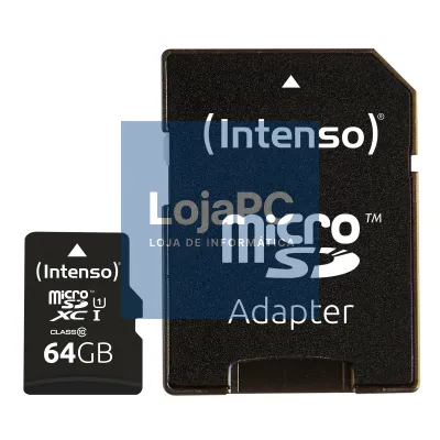 Intenso 3423490 Micro SD UHS-I Premium 64GB c/adap