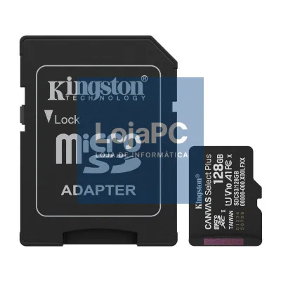 Kingston SDCS3/128GB microSD XC Gen3 150MB/s A1