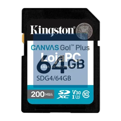 Kingston Canvas Go! Plus 4 SD 64GB class 10 U3 V30