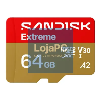 Sandisk microSDXC Extreme 64Gb uSD 170/80MBs +Adap