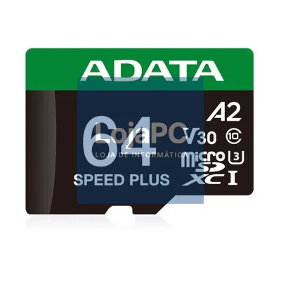 ADATA Speed Plus microSDXC UHS-I 64GB U3 V30 A2