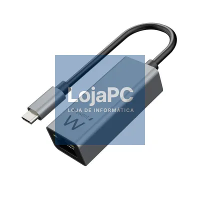 EWENT ADAPTADOR DE RED GIGABIT USB-C ALUMÍNIO