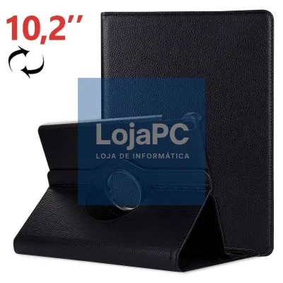 COOL Case for iPad (2019 / 2020 / 2021) 10.2 inch Rotating Leatherette Black